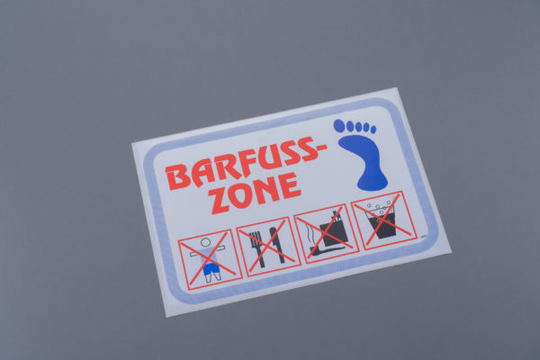Barfuss-Zone Kleber